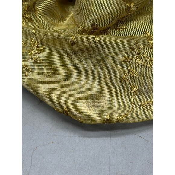 Handmade Christmas Angel tree ornament gold white ribbon snowflakes 5" READ - Picture 7 of 7